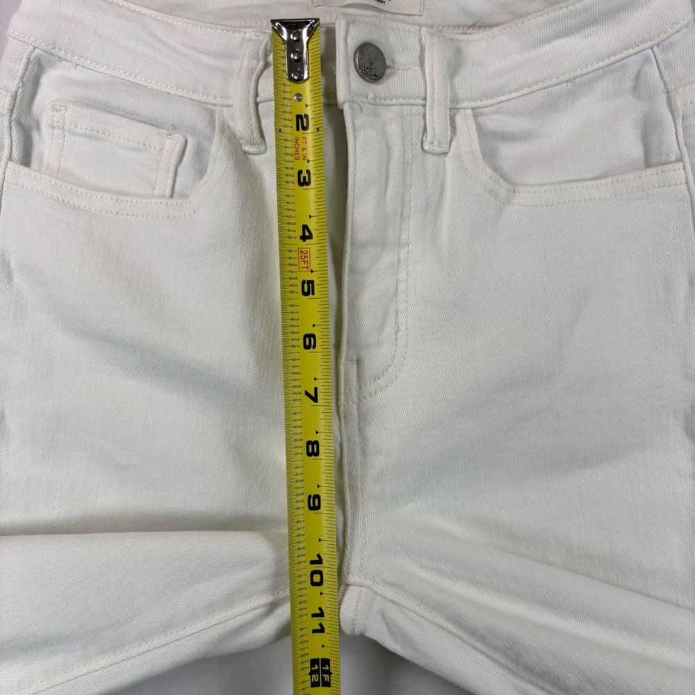 BKE Billie Skinny Jeans Womens 26 White High Rise‎ Slim Fit Denim Pants - Picture 7 of 9